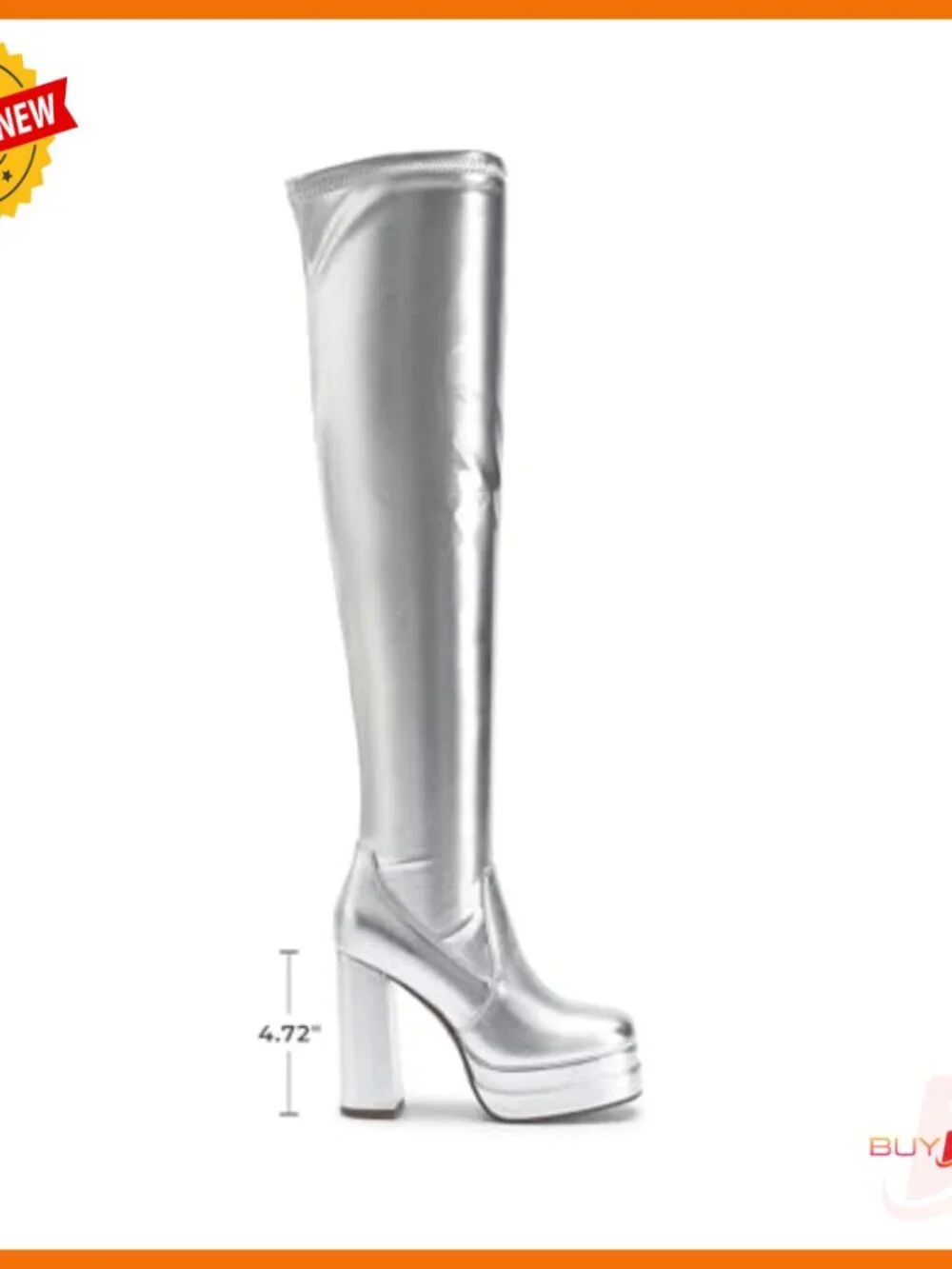 Women's Platform Over The Knee Boots Chunky Heel Square Toe Y2K Style